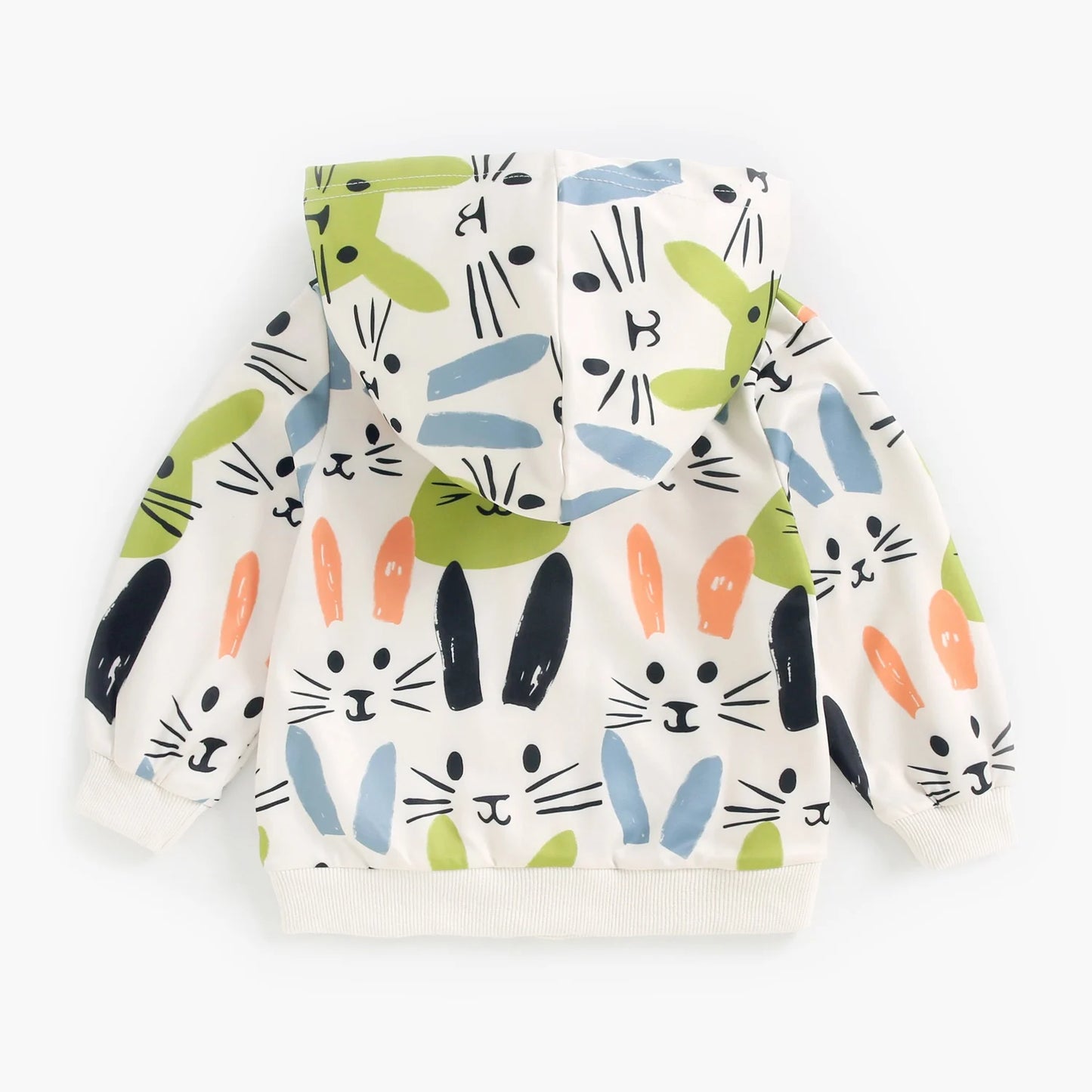 Bunny Hooded Long Sleeve Tops