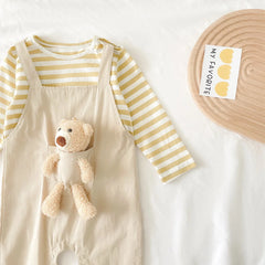 Jumpsuits Striped Casual Cotton