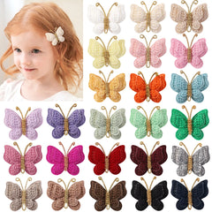 Girls' Butterfly Hair Clips, 20-Pack Assorted Colors