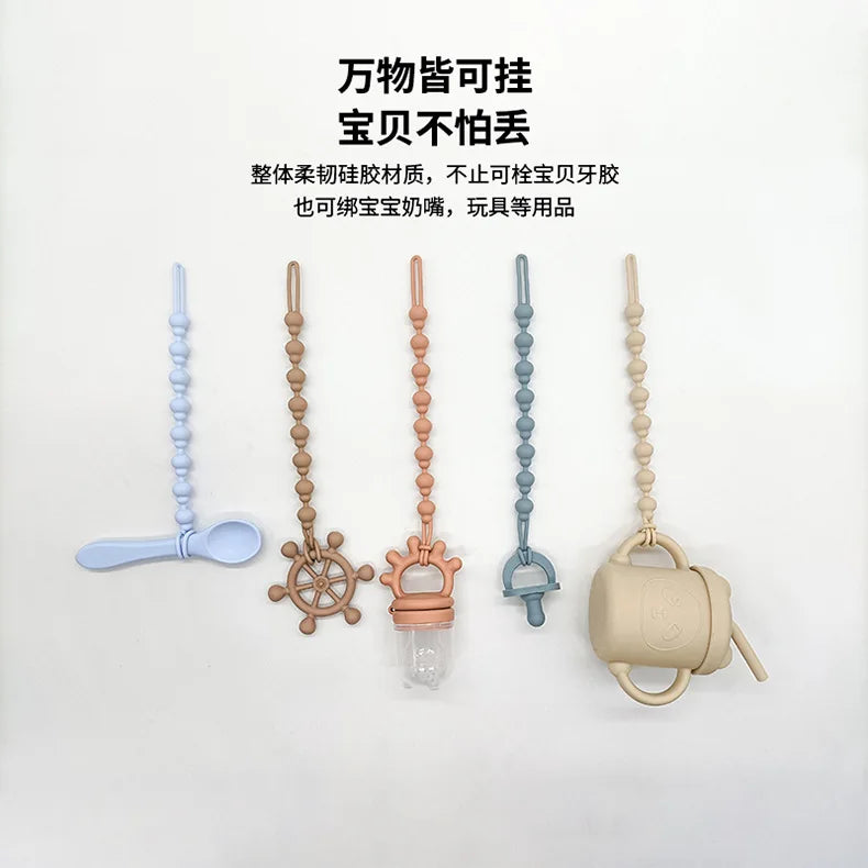 Soft Silicone Baby Pacifier Holder Clips - PAMU8