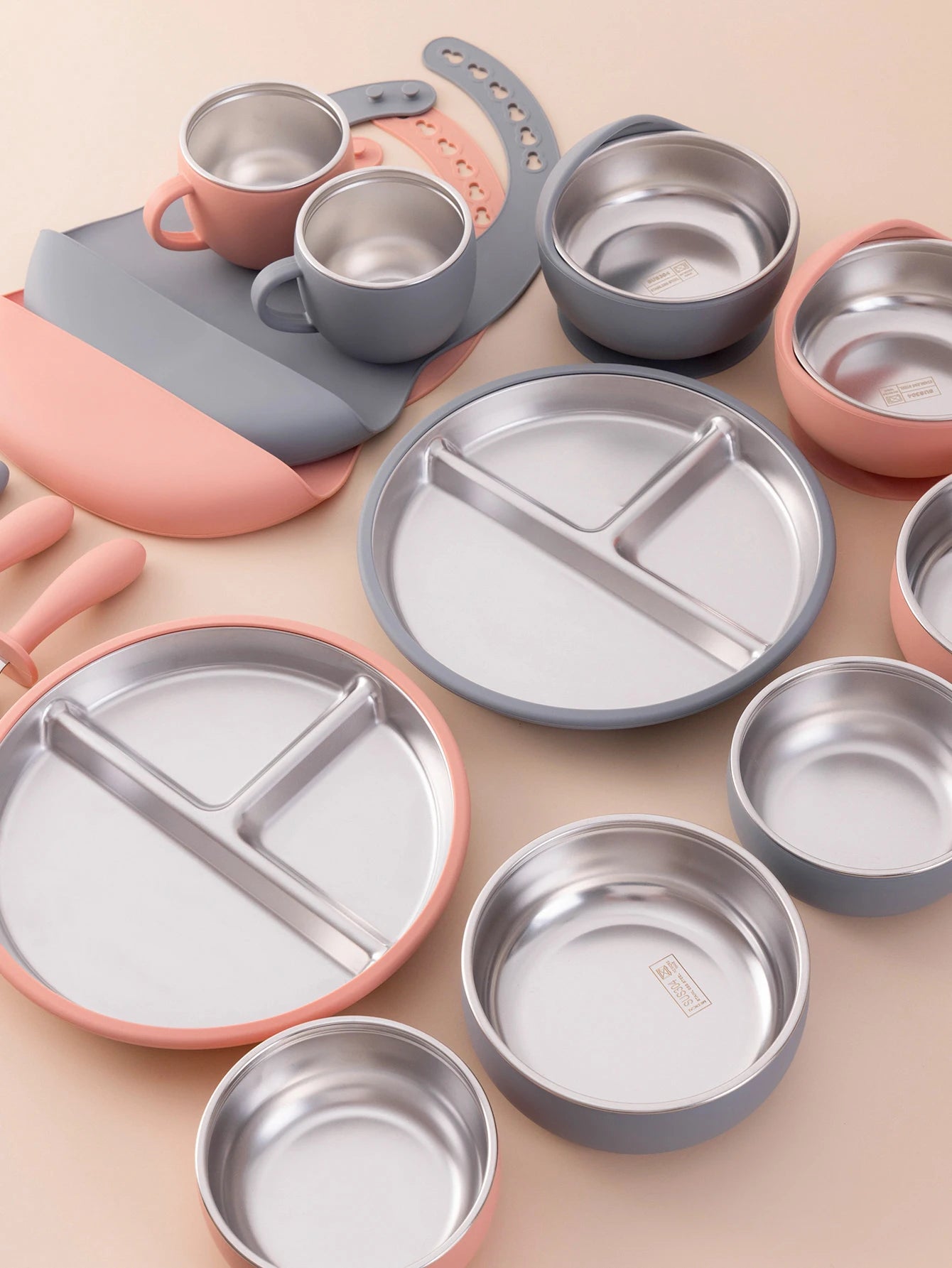 10PCS Stainless Feeding Set