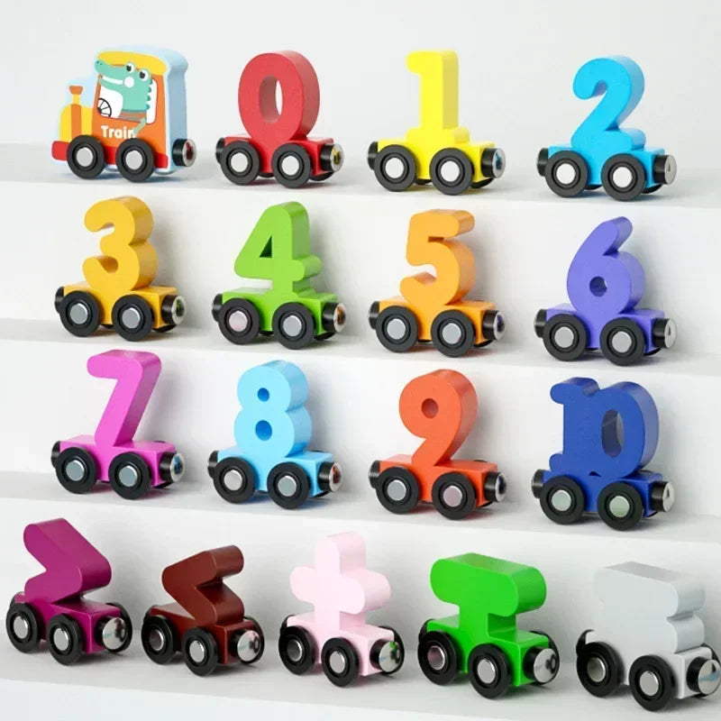 Magnetic Digital Train Children's Educational Toys - PAMU8
