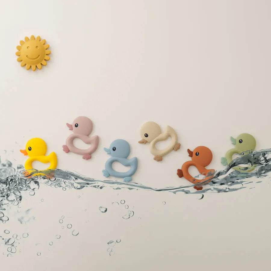 Baby Teether Toys Cartoon Duck Silicone Teether - PAMU8