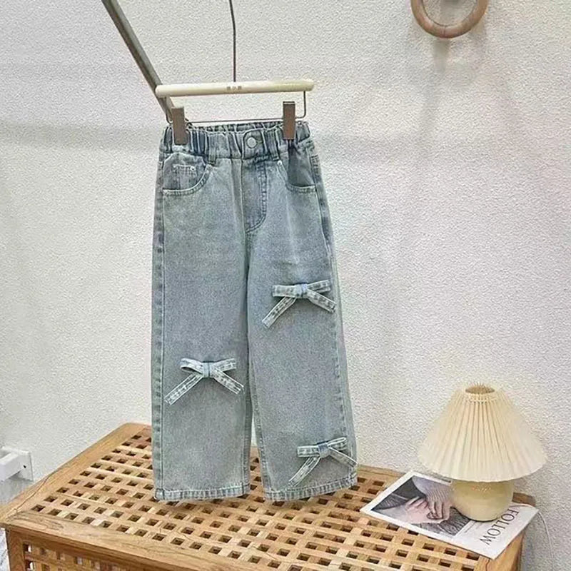 Bow Blocked Top Jeans