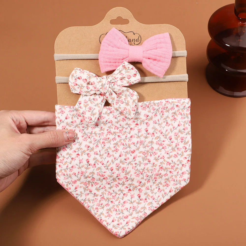 3Pcs BabyBibs with Bow