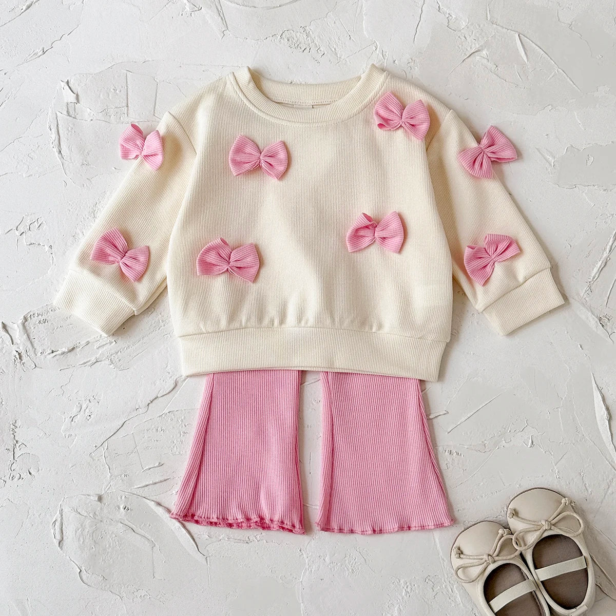 Girls Embroidery Top+Pants