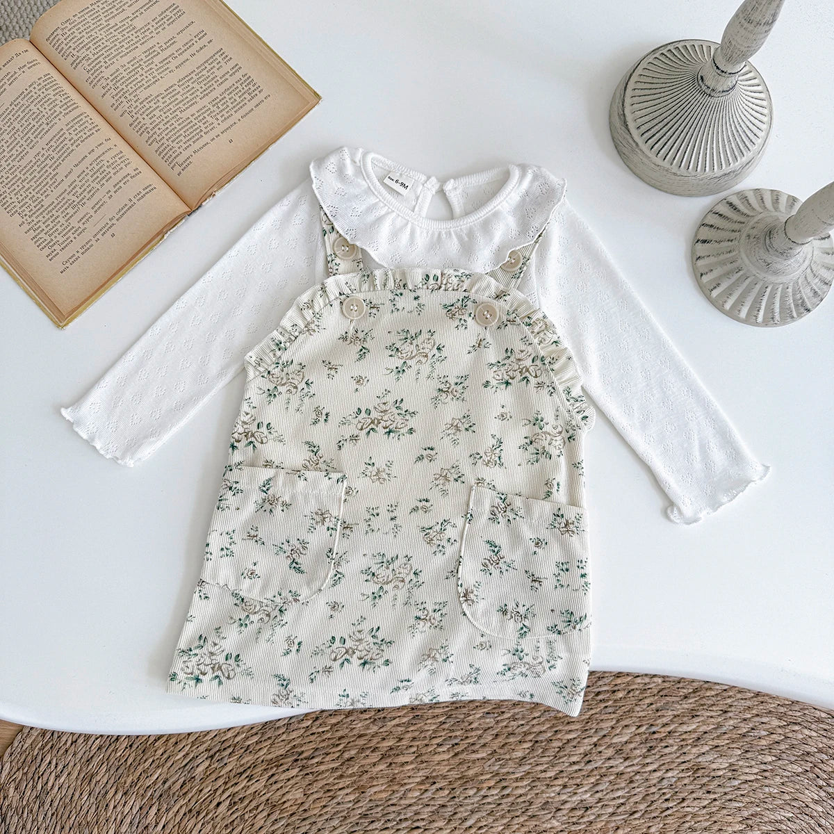 Ruffled Floral Print Dress