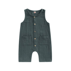 Button Down Baby Romper