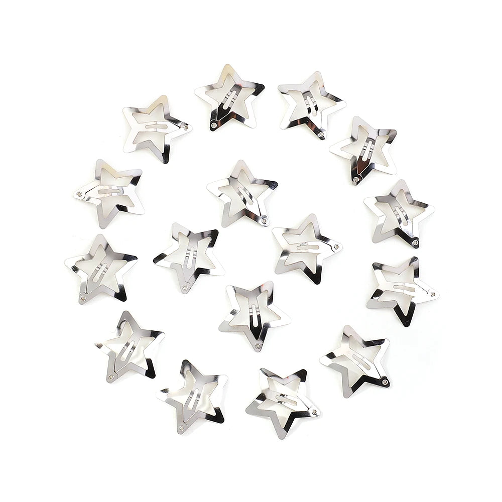 Silver Star BB Hair Clips