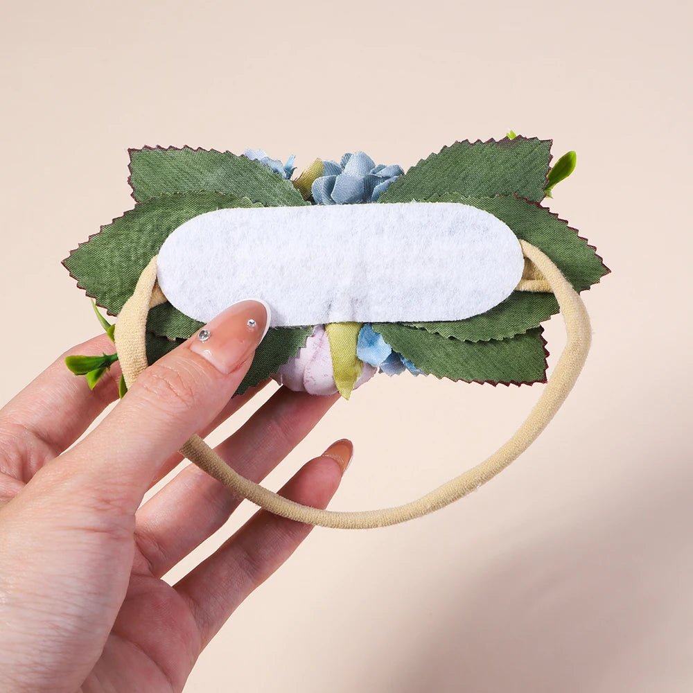 Artificial Flower Baby Headband