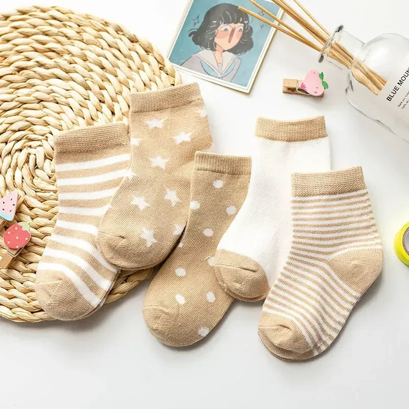 Cotton Stripe Cartoon Knitted socks
