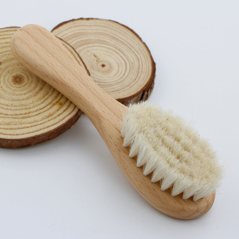 Soft Baby Wood Brush Set