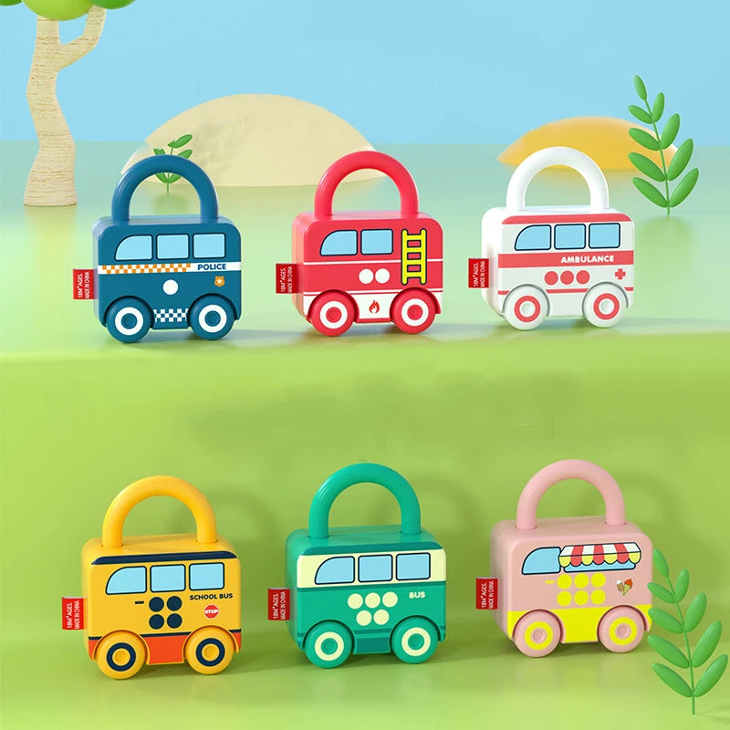 Baby Learning Lock with Key Car Toy