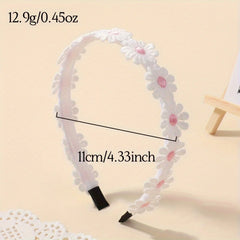 Kids' Daisy Flower Headband, 3-Piece Summer Set