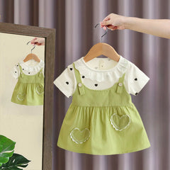Heart Print Summer Girl Dress