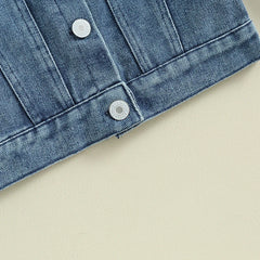 Casual Embroidered Kids Coat