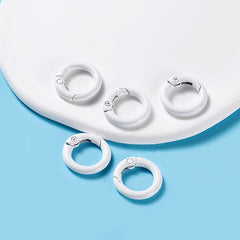 Metal O-Ring Keychain Clasps, 5-Pack Craft Clips