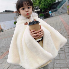 Princess Hooded Faux Fur Winter Cape