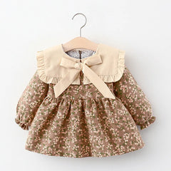 Long Sleeve Printed Princess Dress