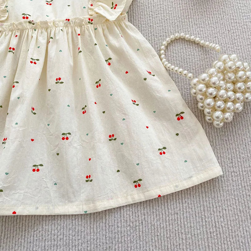 Cherry Girls Bow Jumpsuit