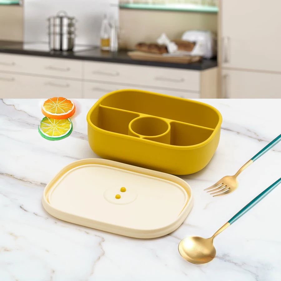 1PCS Baby Feeding Lunch Box With Compartments