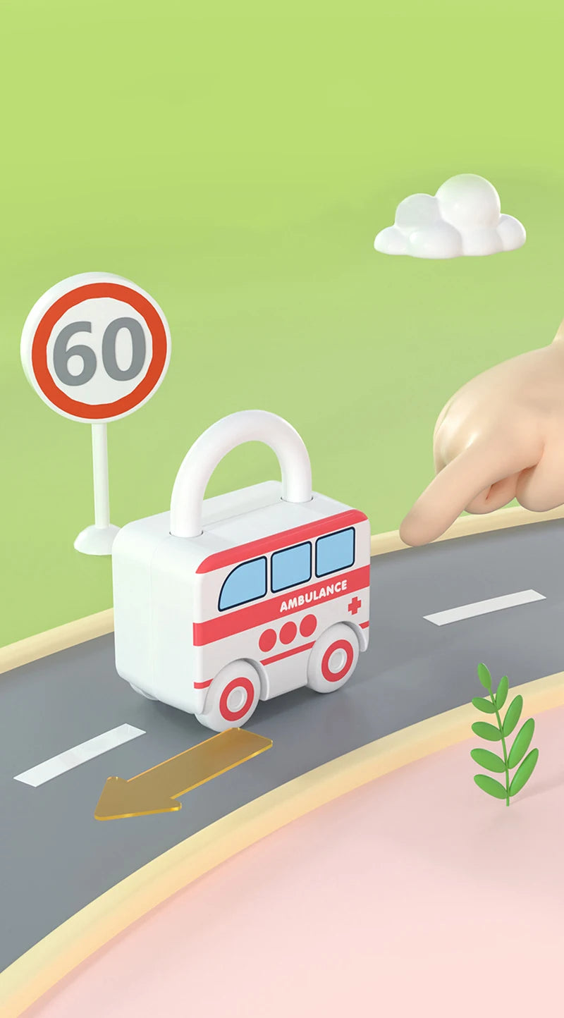 Baby Learning Lock with Key Car Toy