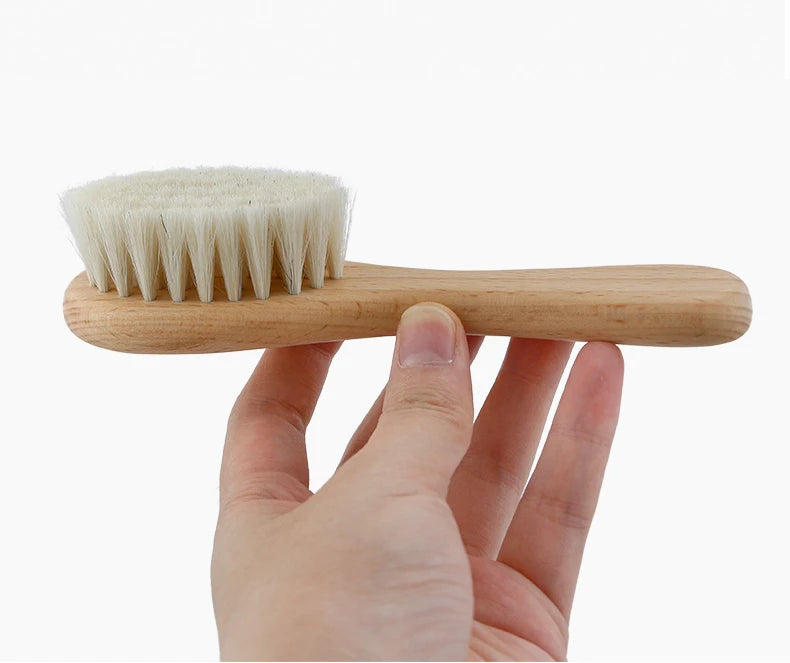 Soft Baby Wood Brush Set