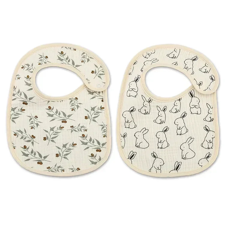 2pcs Waterproof Baby Bibs
