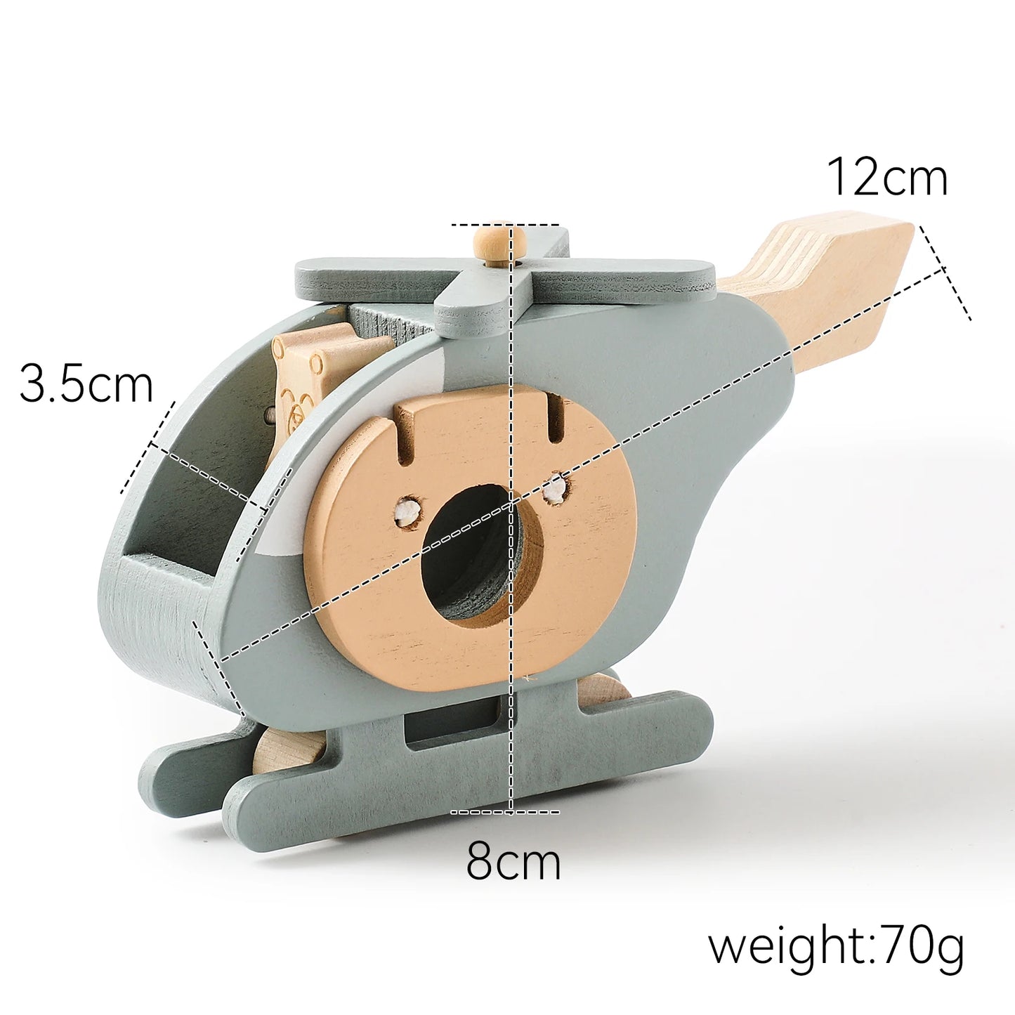 Wooden Plane Helicopter Toys
