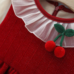 Cherry Mesh Baby Girl Dress