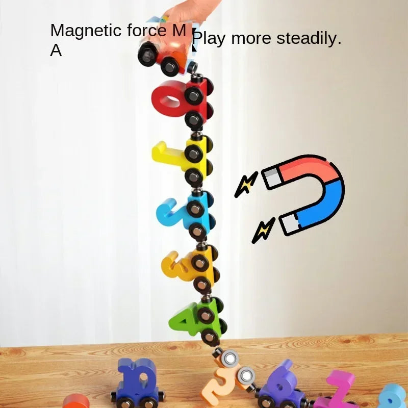Magnetic Digital Train Children's Educational Toys - PAMU8
