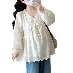 Lace Maternity Shirt