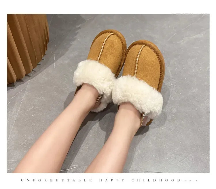 Kids Toes Wrapped Plush Slippers