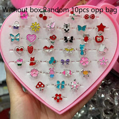 Cute Cartoon Kids Rings Set for Girls | PAMU8