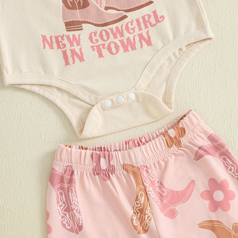 Western Short Sleeve Romper