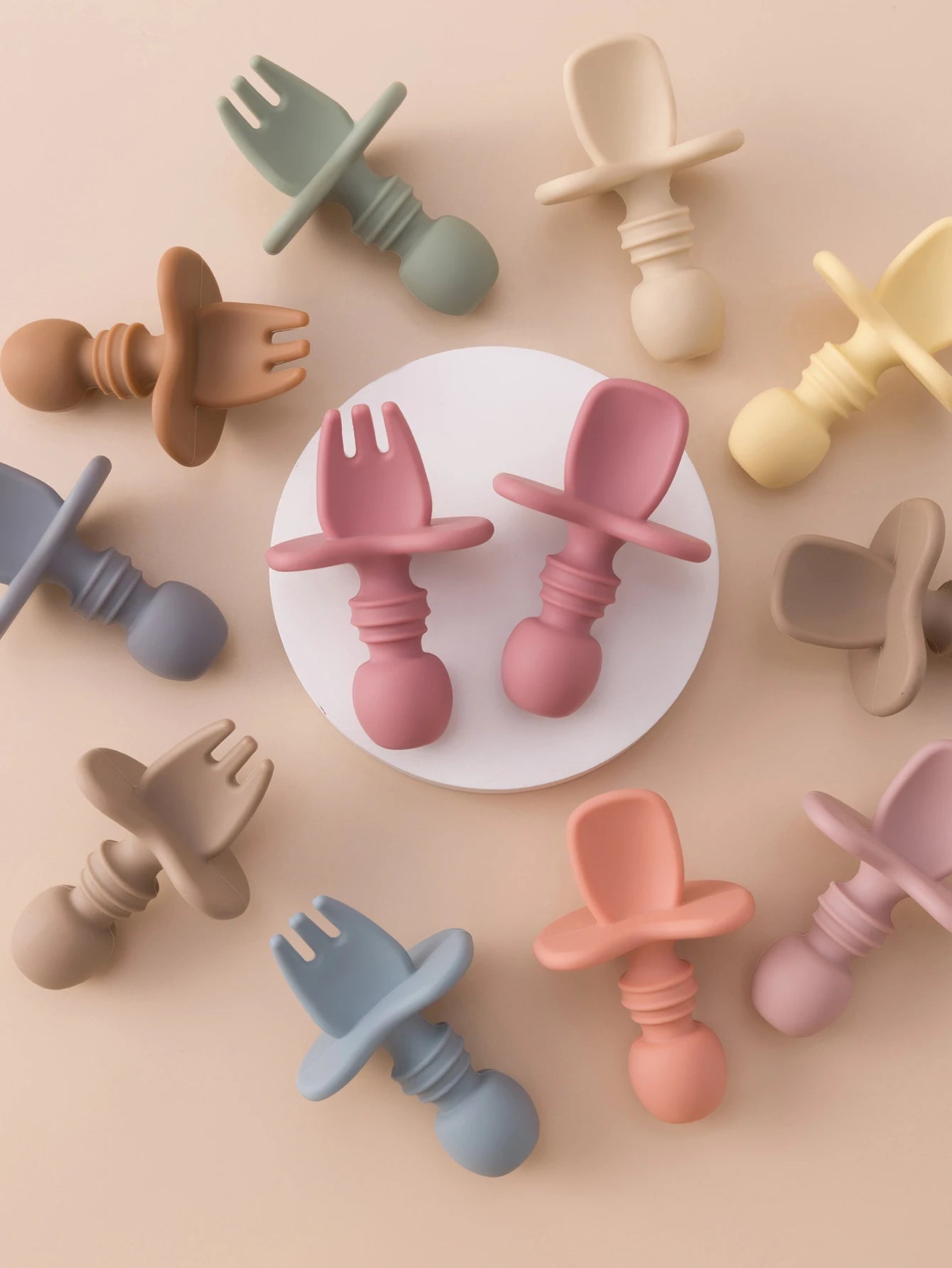 Silicone Baby Fork Spoon Set
