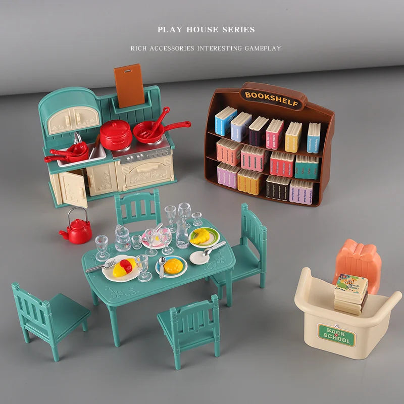 Miniature Furniture Doll Toys Set