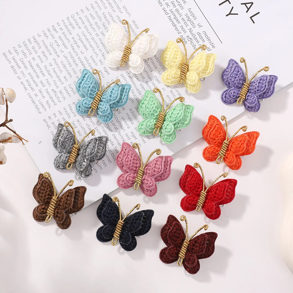 Butterfly hair clips