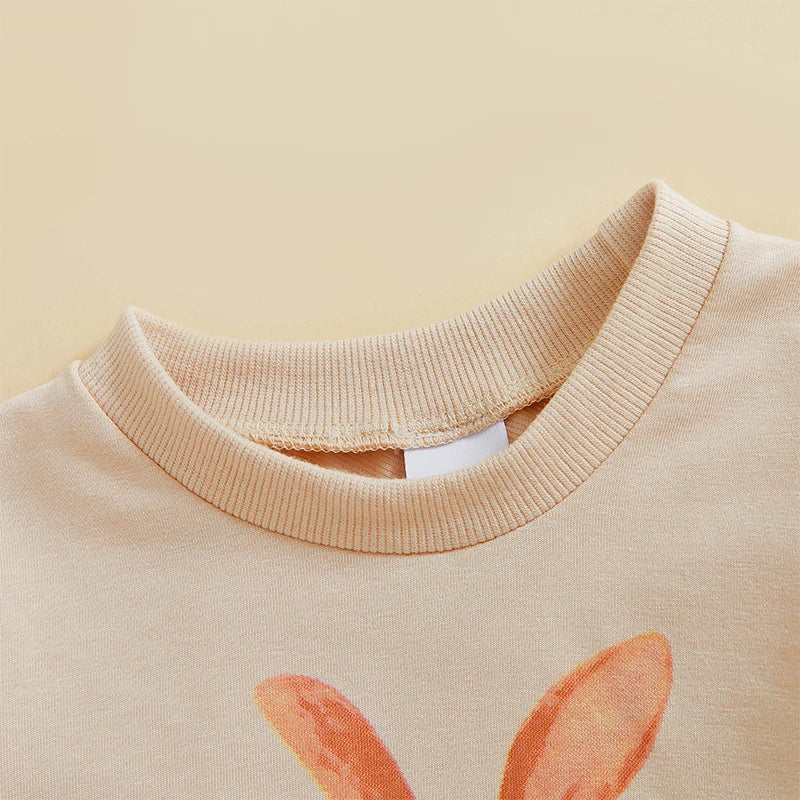 Rabbit Print Long Sleeve Tops