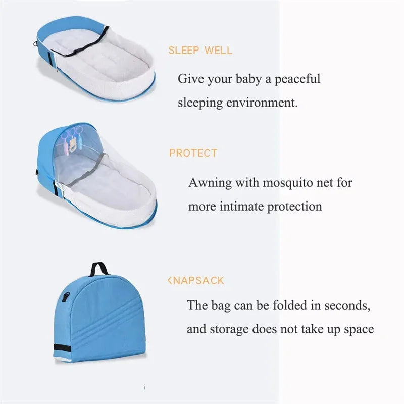Folding Crib Travel for Newborn
