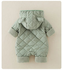 Fleece Lined Cotton Infant Romper