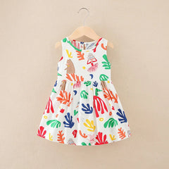 Girls Floral Summer Dress