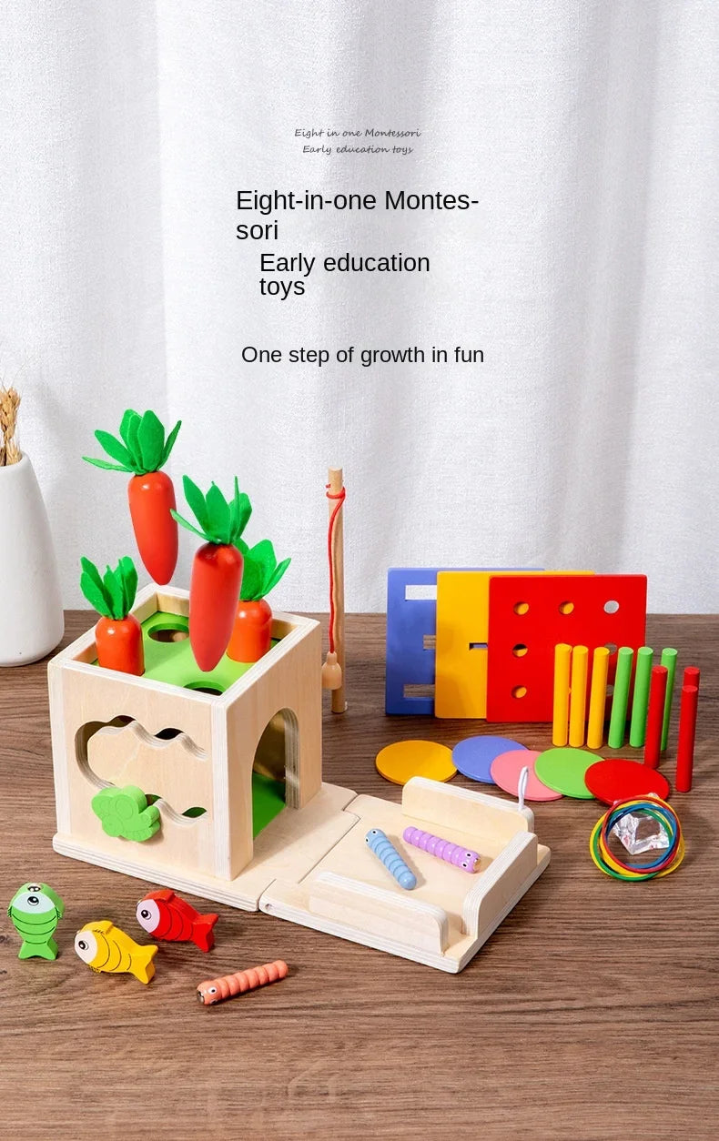 Permanence Box Carrots Child Wooden Toys - PAMU8