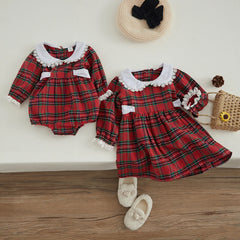 Toddler Baby Plaid Dress