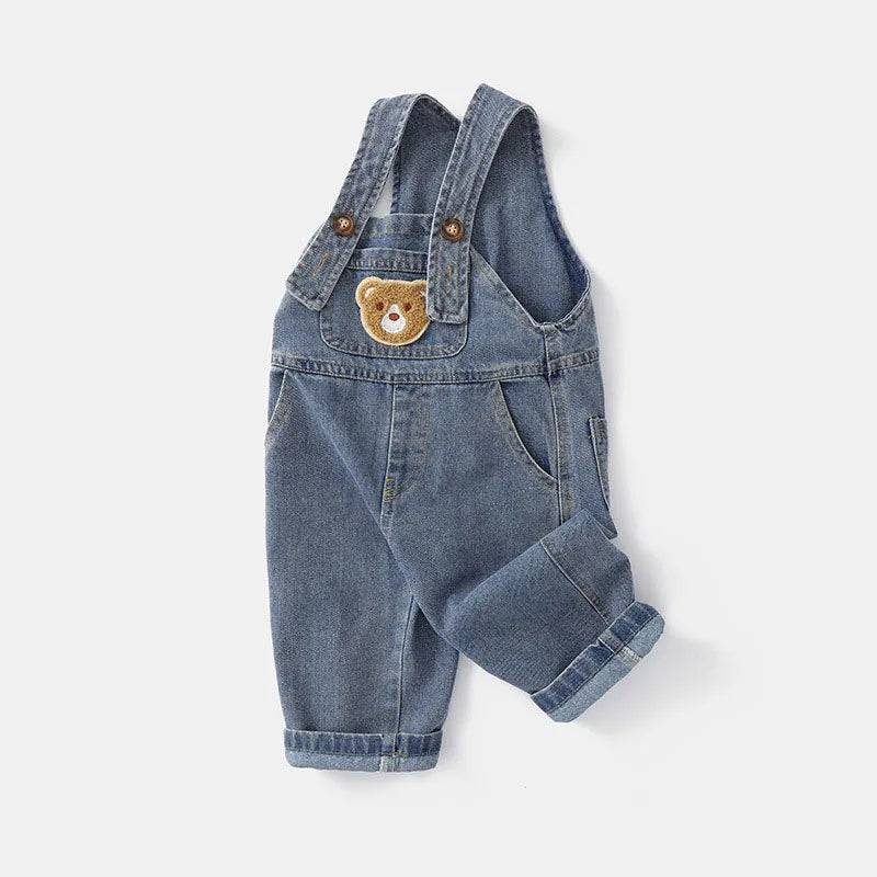 Cute Bear Denim Casual Pants