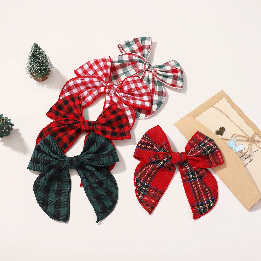 Christmas Bows Hair Clips