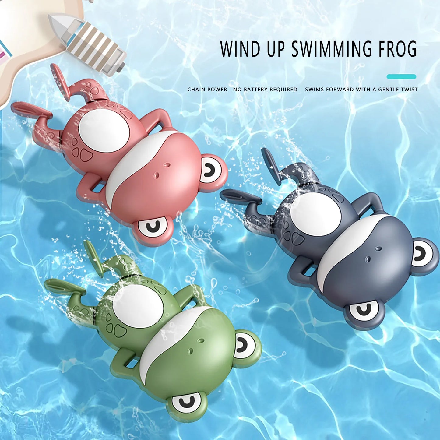 Cute Frogs Clockwork Baby Toy