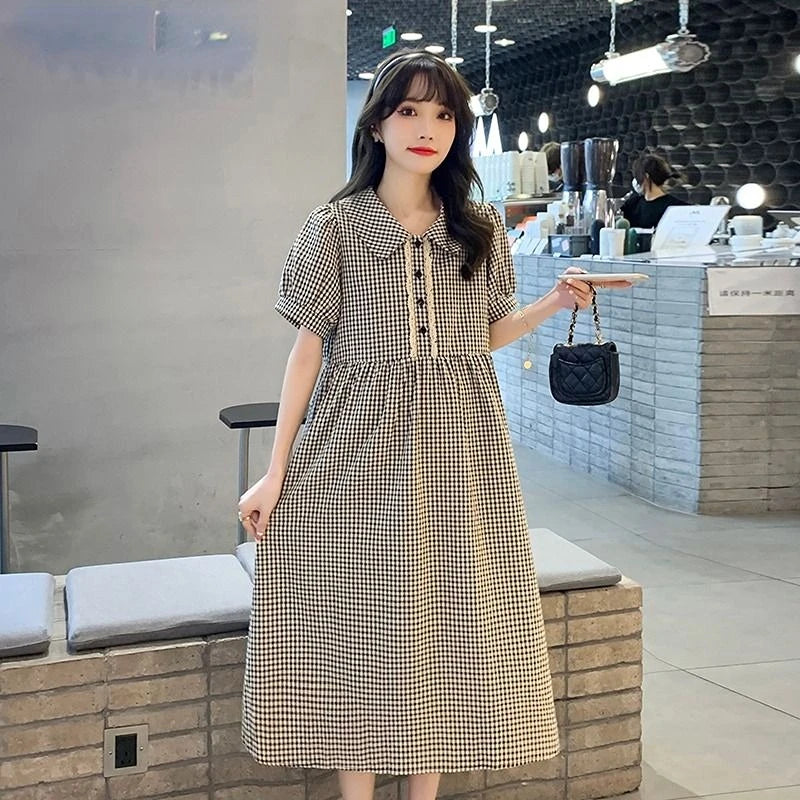 New Maternity Plaid Dresses