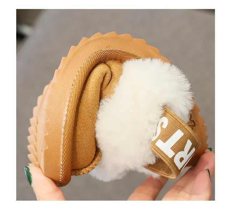 Kids Toes Wrapped Plush Slippers