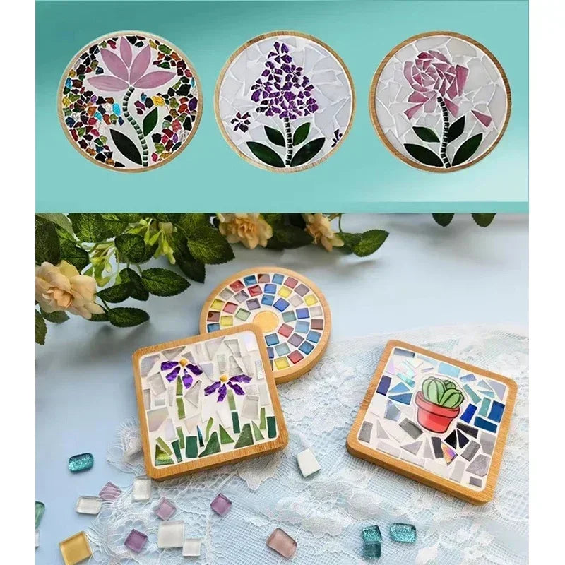 Handmade DIY Mosaic Cup Mat Toys